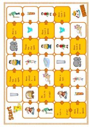 English Worksheet: Boardgame 