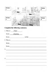 English Worksheet: Present Continuous Tense 