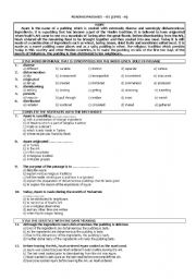English Worksheet: Asure