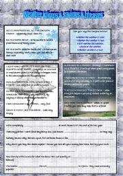 English Worksheet: Weather idioms part II