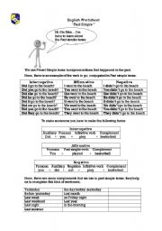 English Worksheet: Past Simple tense