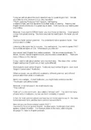 English Worksheet: English tips