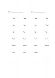 English Worksheet: Reducing Fractions