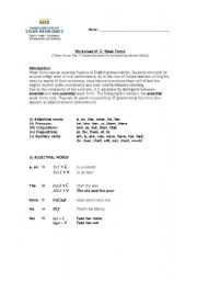 English Worksheet: weak forms