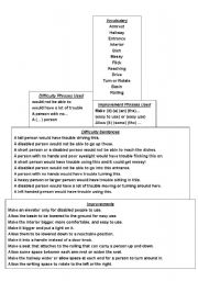 English worksheet: Universal Design