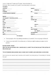 English worksheet: Mountain out of a Molehill WS