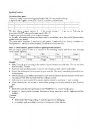 English Worksheet: Spelling Tombola