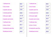English Worksheet: time