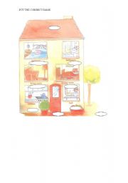 English Worksheet: PARTS OF THE HOUSE