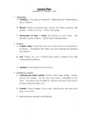 English Worksheet: Commands Lesson Plan