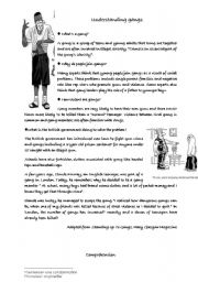 English Worksheet: understanding gangs