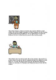 English Worksheet: Teachers lives