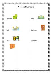 English Worksheet: furniture