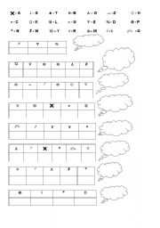 English Worksheet: colours - break the code