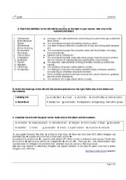 IMMIGRATION test/worksheet