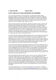 English Worksheet: Press Release