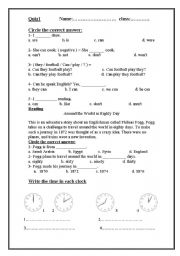 English worksheet: work sheet