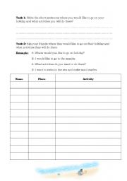 English worksheet: exercise