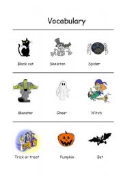 English worksheet: halloween 2