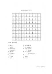 English worksheet: wordsearch