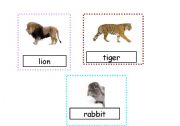 English Worksheet: animals flashcards/ memory game