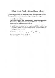 English Worksheet: Marriage