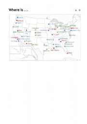 English worksheet: Points of the Compass