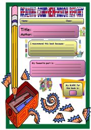 English Worksheet: Reading Comprehension Report