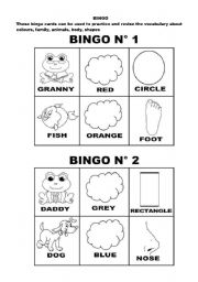 BINGO 1-6 cards