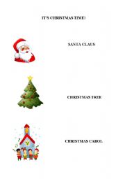 English worksheet: christmas time