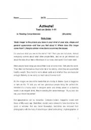 English worksheet: ACTIVATE UNITS 1-11