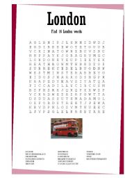 London Wordsearch