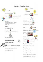 English Worksheet: Perfect Day by Hoku (Song)