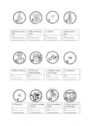 English worksheet: False circles