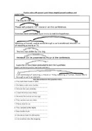 English worksheet: passive voice