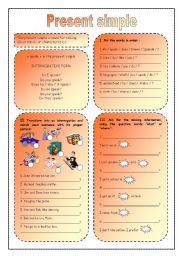 English Worksheet: present simple