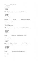 English Worksheet: Multiple choice quiz