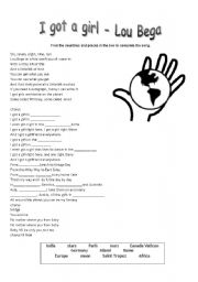 English Worksheet: I got a girl - lou bega