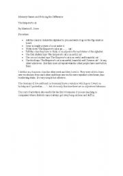 English Worksheet: Game The Emperors Game