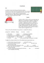 English Worksheet: Do and make