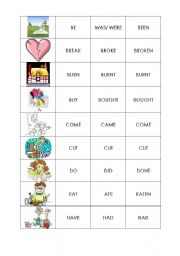 English Worksheet: irregulars 