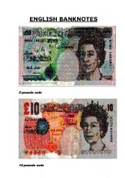 English Worksheet: English Banknotes