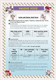 English Worksheet: PASSIVE VOICE 1/3