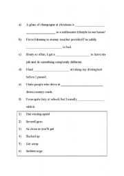 English Worksheet: vocabulary sheet