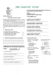 English Worksheet: TESTING THE PASSIVE VOICE