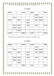 English Worksheet: SUDOKU