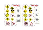 English worksheet: Traffic signs