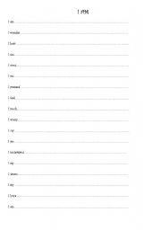 English Worksheet: Write your own 