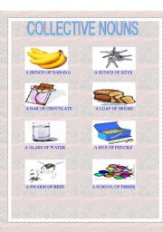 English Worksheet: COLLECTIVE NOUNS