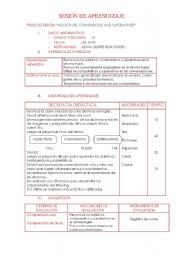 English Worksheet: comparative and superlative